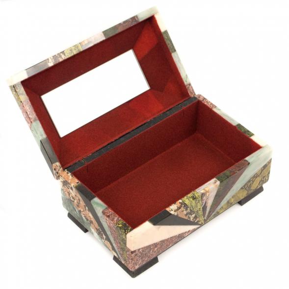 Ларец из камня Мозаика большой 22х13х12 см 116950