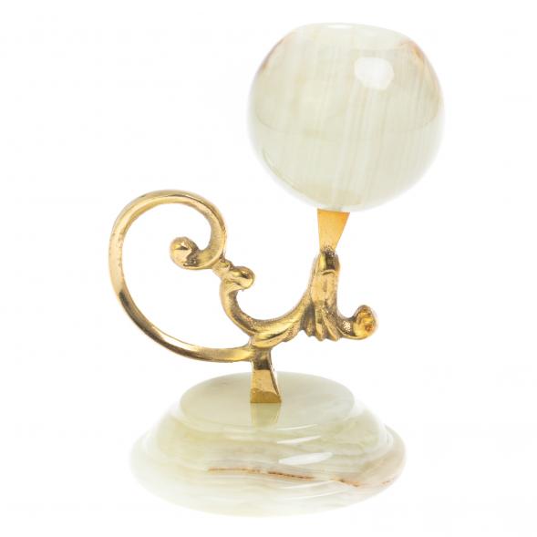 Подсвечник &amp;quot;Тюльпан&amp;quot; из оникса 11,5х11,5х13,5 см 126474