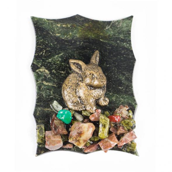 Магнит &amp;quot;Кролик&amp;quot; змеевик 118018