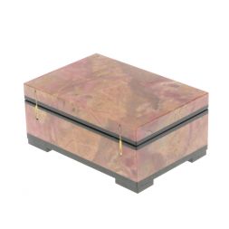 Шкатулка из камня родонит 11,5х7,8х5 см
