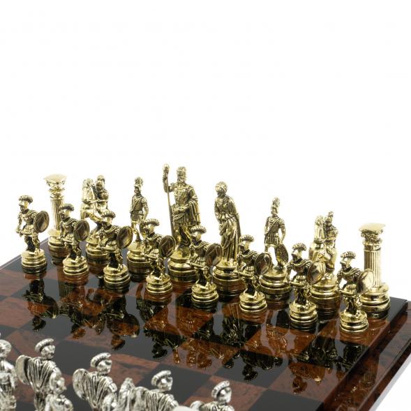 Шахматы &amp;quot;Древний Рим&amp;quot; доска из обсидиана 40х40 см 128353