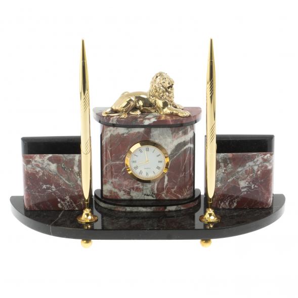 Письменный набор с визитницами &amp;quot;Лев&amp;quot; креноид 119693