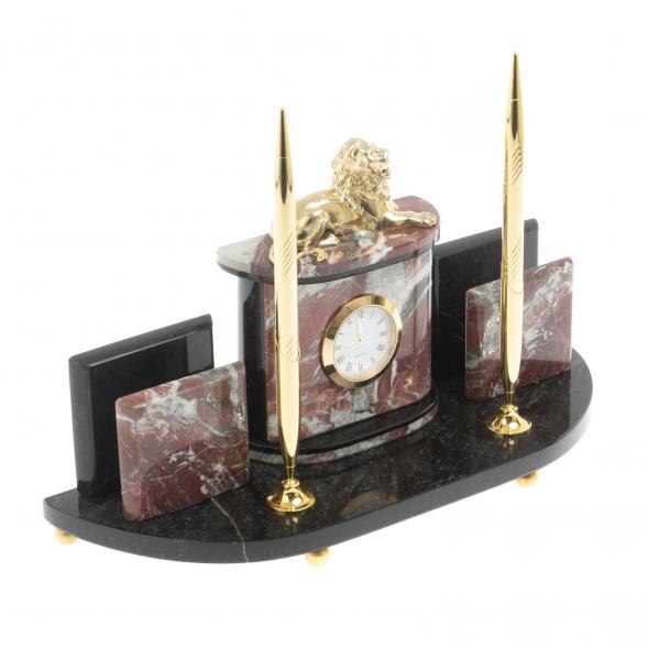 Письменный набор с визитницами &amp;quot;Лев&amp;quot; креноид 119693