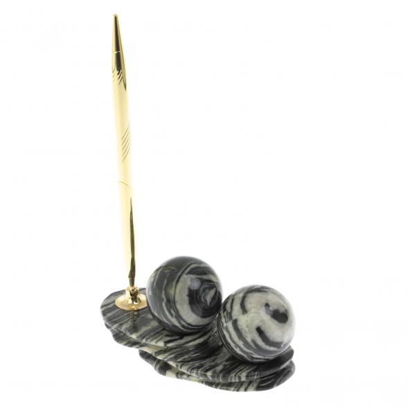 Композиция &amp;quot;Два шара&amp;quot; из мрамора с ручкой 128800