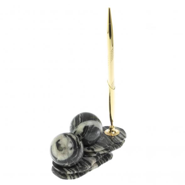 Композиция &amp;quot;Два шара&amp;quot; из мрамора с ручкой 128800