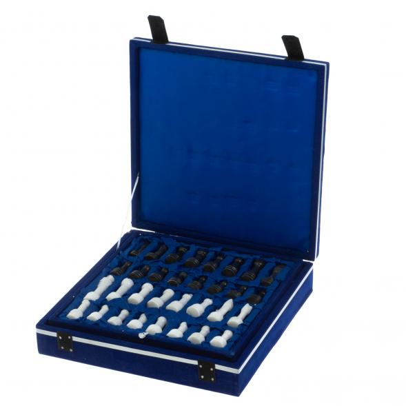 Каменные шахматы &amp;quot;Узоры&amp;quot; мрамор доска 25х25 см 121651