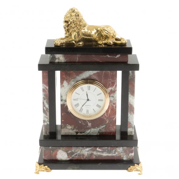 Часы &amp;quot;Лев&amp;quot; из креноида и змеевика 129871