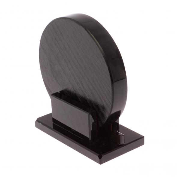 Диск из черного обсидиана 12 см (обсидиановое зеркало) 126781