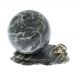 Композиция &amp;quot;Ящерица на скале&amp;quot; с шаром 6 см из магнезита 129099