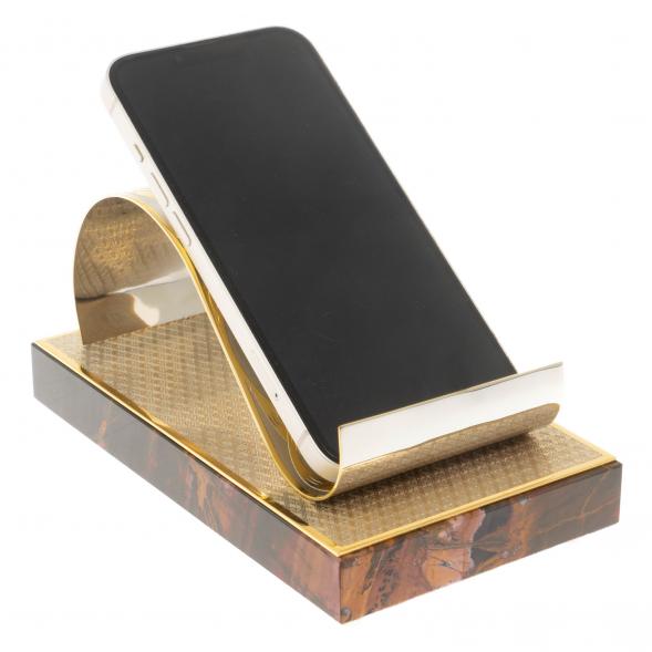 Подставка под телефон &amp;quot;Герб России&amp;quot; из яшмы Златоуст 130053