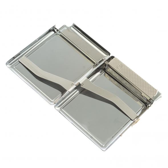 Портсигар на 20 сигарет с зажигалкой камень мусковит 123414