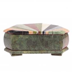 Шкатулка Ракушка с мозаикой средняя 23х14х9 см