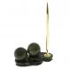 Композиция &amp;quot;Два шара&amp;quot; из змеевика с ручкой 4,5 см 128802