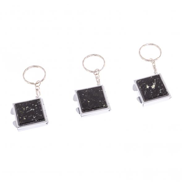 Складное зеркало брелок из мусковита квадратное 126635