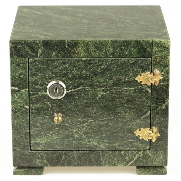 Сейф малый камень змеевик 18,5х16х17 см 119136