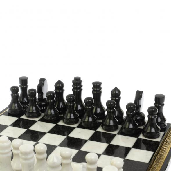 Шахматы &amp;quot;Традиционные&amp;quot; из бронзы и мрамора 44,5х44,5 см 128655