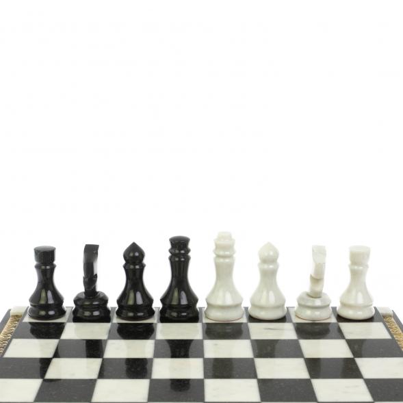 Шахматы &amp;quot;Традиционные&amp;quot; из бронзы и мрамора 44,5х44,5 см 128655