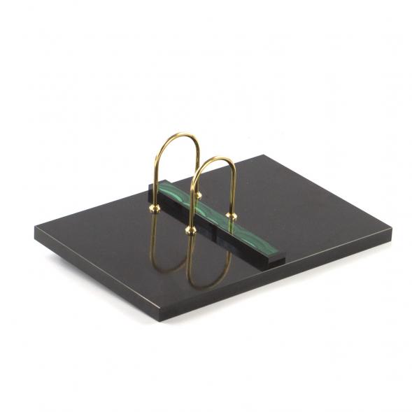 Письменный прибор &amp;quot;Георгий Победоносец&amp;quot; из малахита 7 предметов 121180