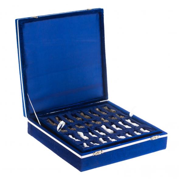 Шахматы сувенирные &amp;quot;Битва&amp;quot; камень мрамор ракушечник 25х25 см 121654