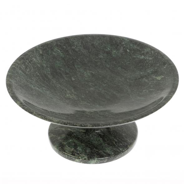 Фруктовница из шабровского змеевика 21,5х21,5х10 см 129919