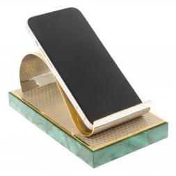 Подставка под телефон &amp;quot;Герб России&amp;quot; из малахита Златоуст