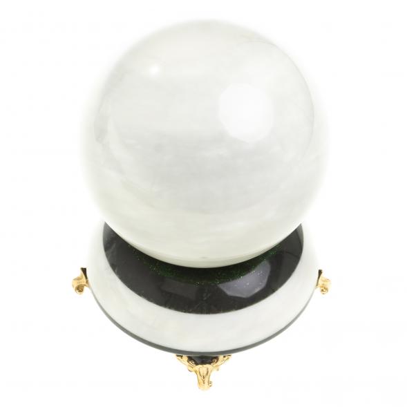 Шар Антистресс 10,5 см из мрамора на подставке 123606