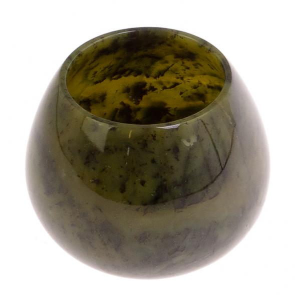 Бокал коньячный из нефрита 9х9х7 см 125504