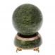 Шар на подставке 10,5 см из змеевика и розового мрамора 128804