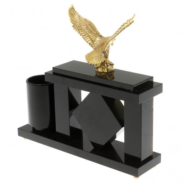 Настольный мини- набор &amp;quot;Орел&amp;quot; из яшмы 129533