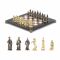 Шахматы бронзовые "Турецкие" доска 32х32 см мрамор лемезит