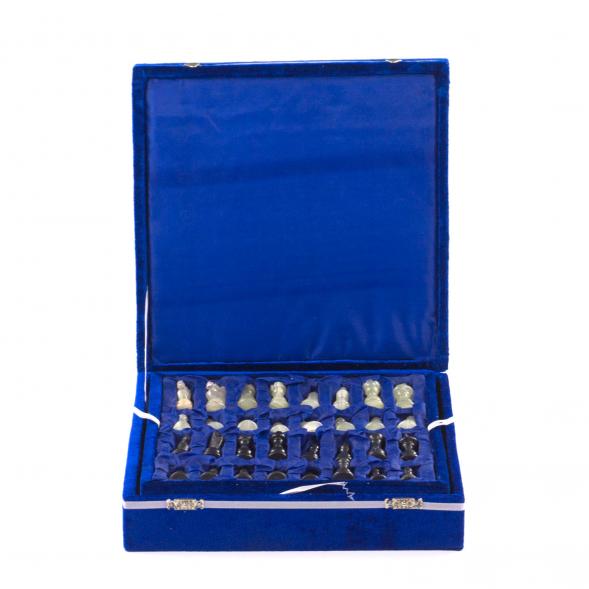 Каменные шахматы &amp;quot;Поединок&amp;quot; камень оникс доска 25х25 см 121655