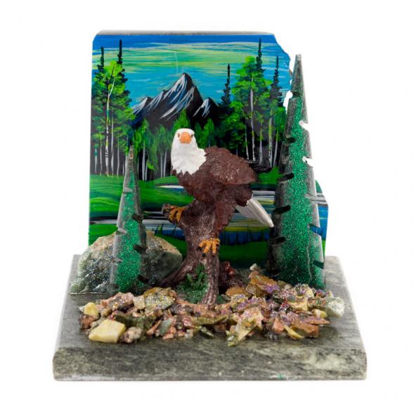 Сувенир &amp;quot;Орел малый&amp;quot; змеевик 116516