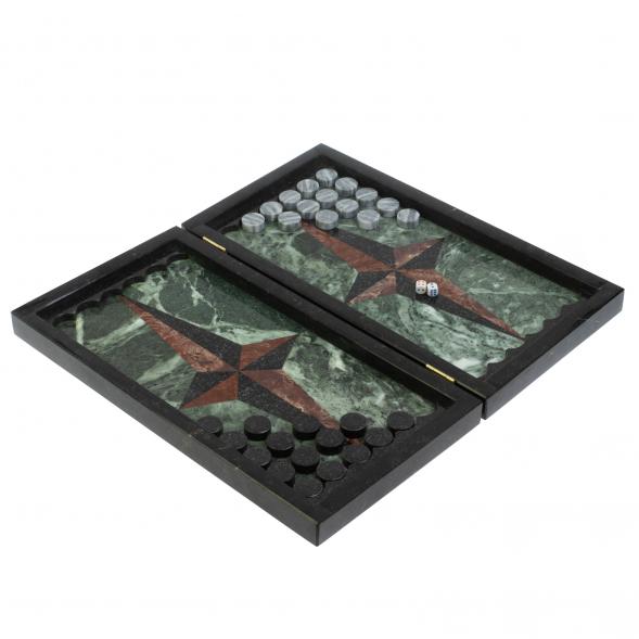 Каменные нарды &amp;quot;Звезда&amp;quot; лемезит, гранит 127888