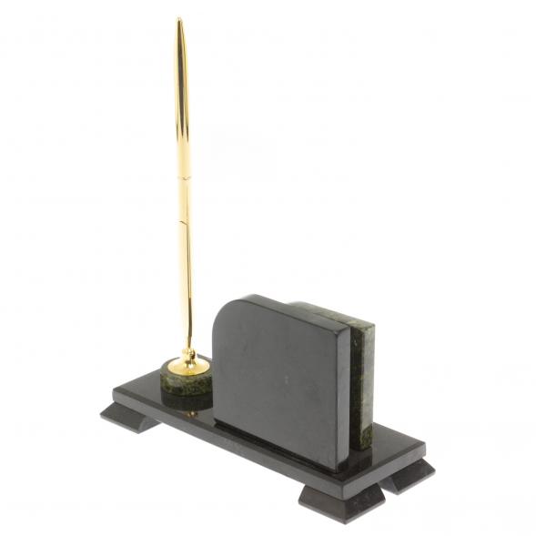 Письменный мини-набор из камня змеевик 113227