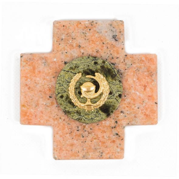 Магнит Медицинская служба мрамор змеевик зеленый 113883