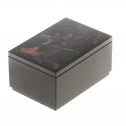 Шкатулка из яшмы 10х7х5,5 см