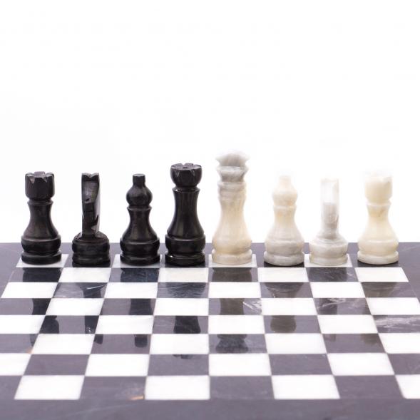 Шахматы из мрамора &amp;quot;Классические&amp;quot; доска 30х30 см 124913