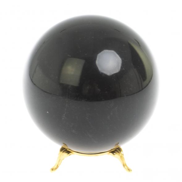 Шар из черного змеевика диаметр 10 см 127495