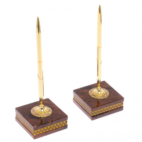 Письменный прибор из обсидиана &amp;quot;Королевский&amp;quot; 12 предметов 122338