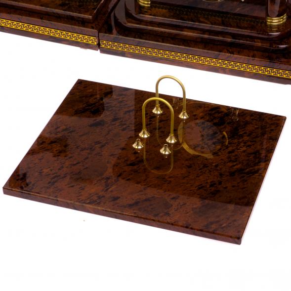 Письменный прибор из обсидиана &amp;quot;Королевский&amp;quot; 12 предметов 122338