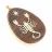 Брелок-кулон знак зодиака "Скорпион" камень обсидиан