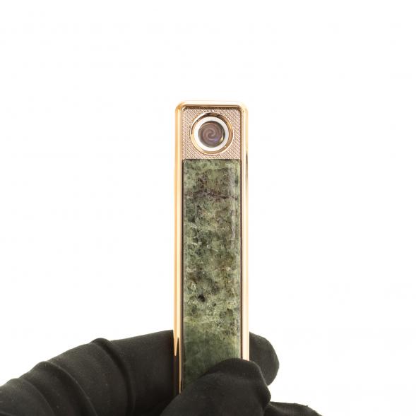 Электронная зажигалка камень желтый апатит зарядка USB 124227
