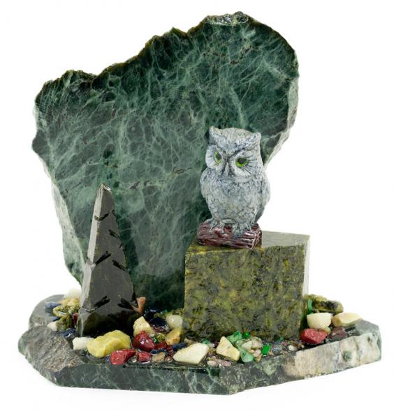 Сувенир &amp;quot;Сова&amp;quot; змеевик 116080