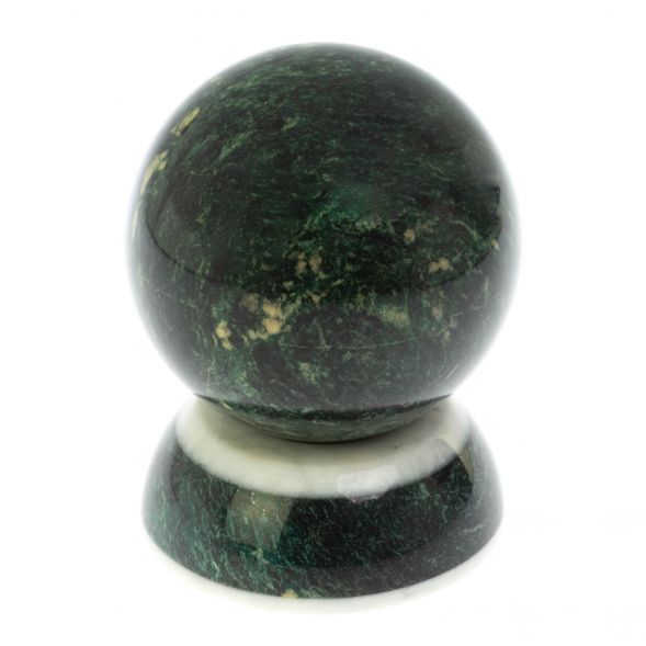 Шар на подставке 10,5 см из змеевика 128806