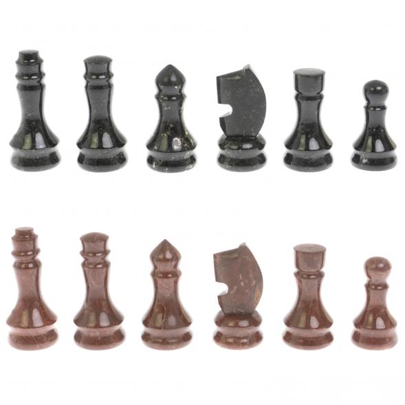Шахматы с гравировкой &amp;quot;Турнирные&amp;quot; 40х40 см лемезит, габбро-диабаз 129803