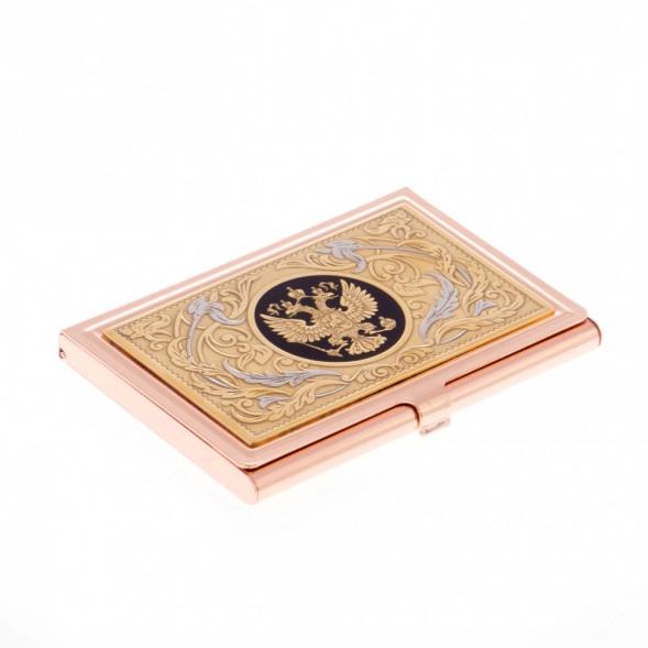 Карманная визитница &amp;quot;Герб России&amp;quot; Златоуст 122155