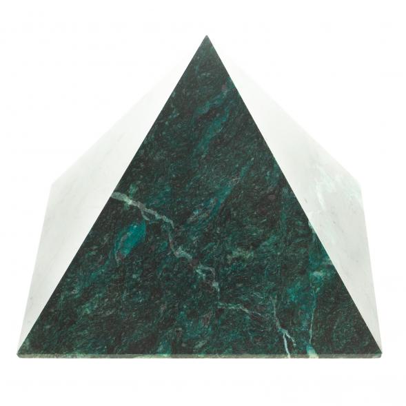 Пирамида 10,5х10,5х6,5 см камень змеевик 113805