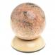 Сувенир &amp;quot;Шар Антистресс&amp;quot; из розового мрамора 9 см на подставке 124140