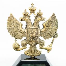 Настольный набор из нефрита "Герб России"