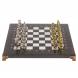 Шахматы &amp;quot;Царь Леонид&amp;quot; доска 28х28 см мрамор змеевик 126038